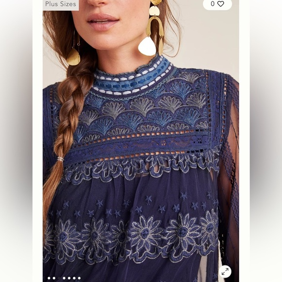 ANTHROPOLOGIE ⭐️ Blank embroidered blouse - Picture 5 of 12